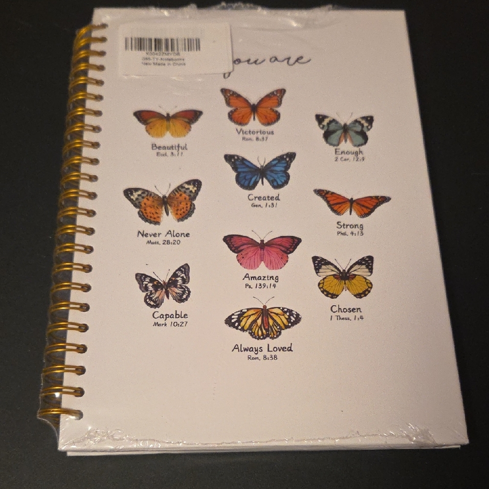 Butterfly Design Spiral Notebook